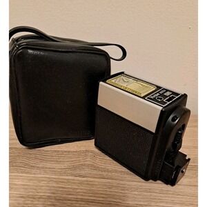 Vintage Vivitar Auto 252 Camera Flash With Case - UNTESTED